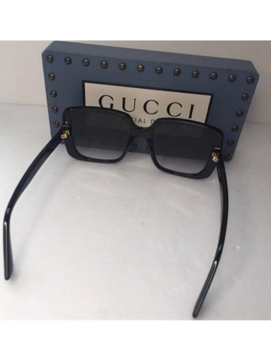 Authentic Gucci Grey Gradient Square Ladies Sunglasses GG0632S 001 main image 12